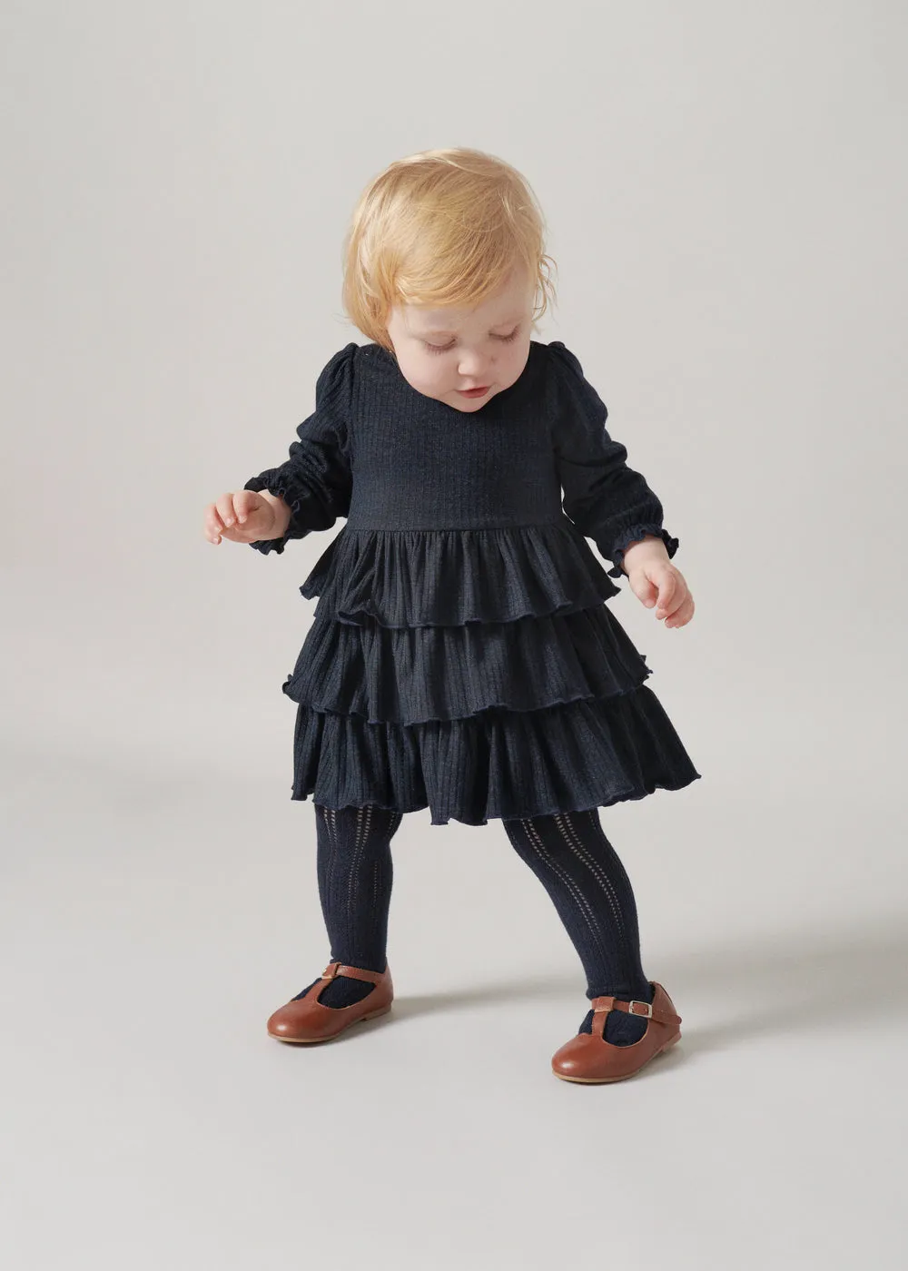 MarMar Copenhagen Damina babykjole Dark Night Glitter blå