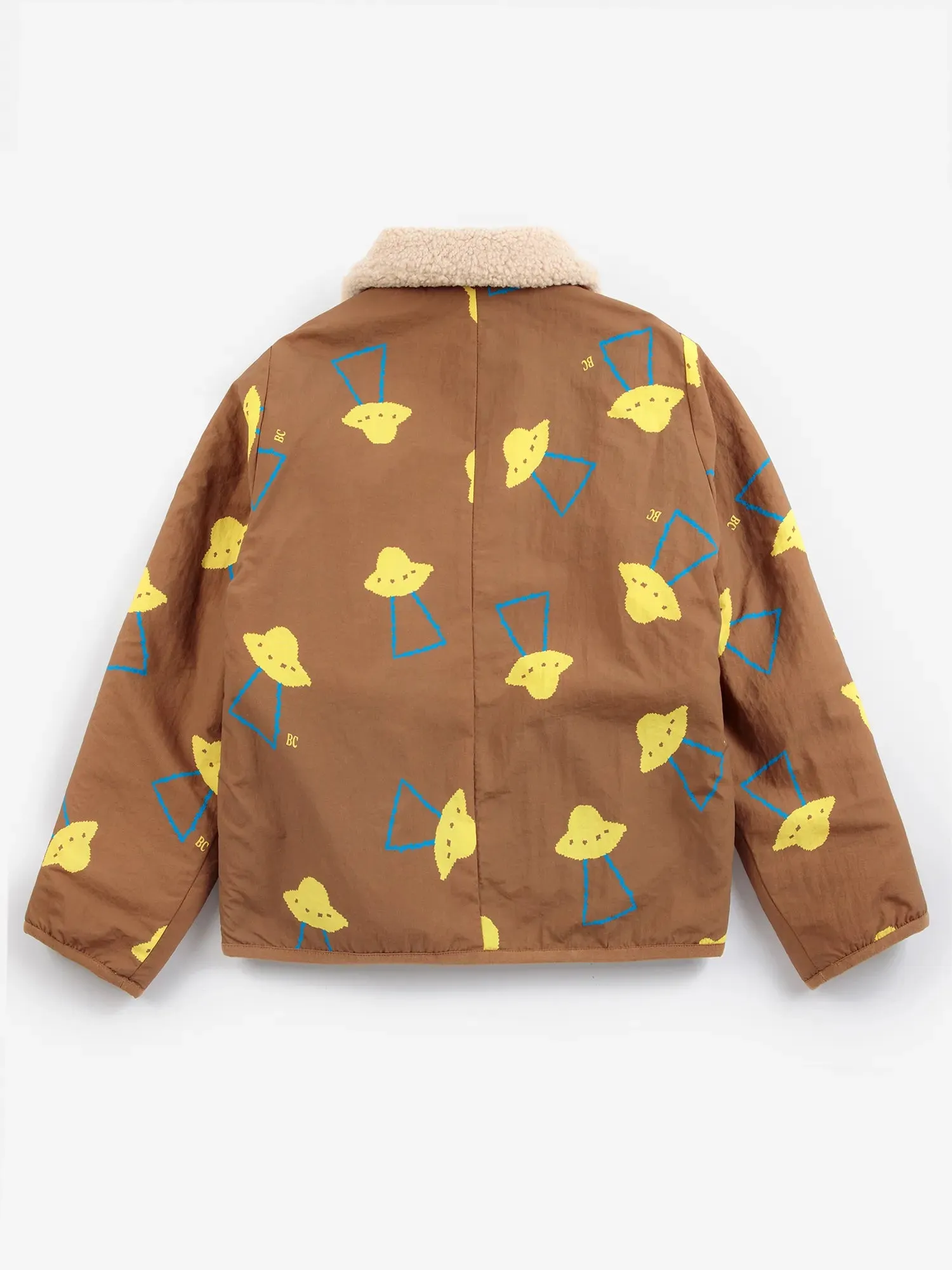 Bobo Choses Pixel Abduction vendbar jakke brun