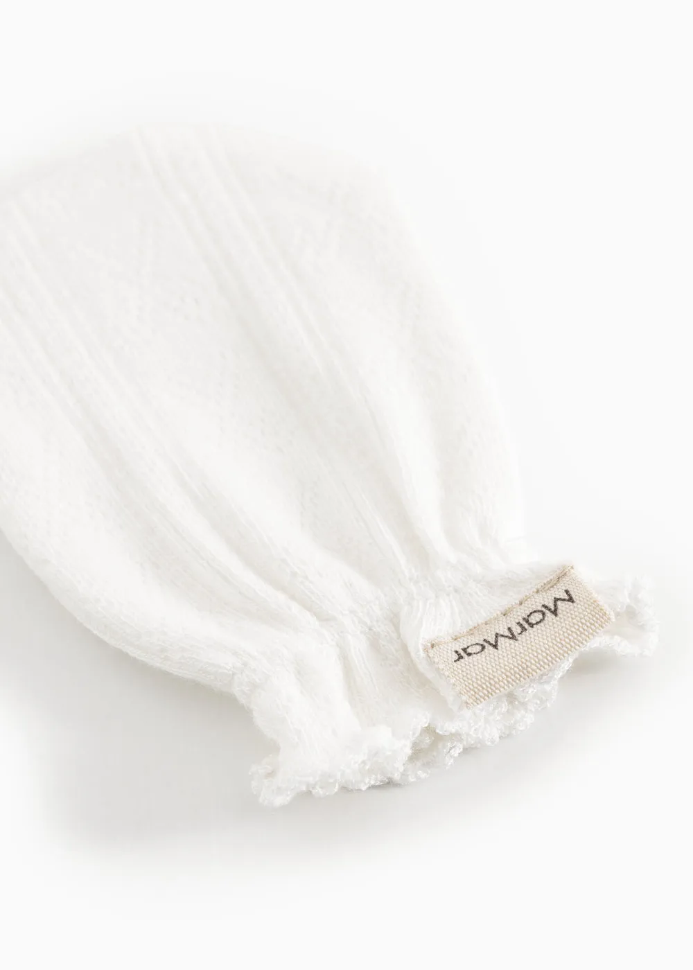 MarMar Glovies luffer Gentle White pointelle