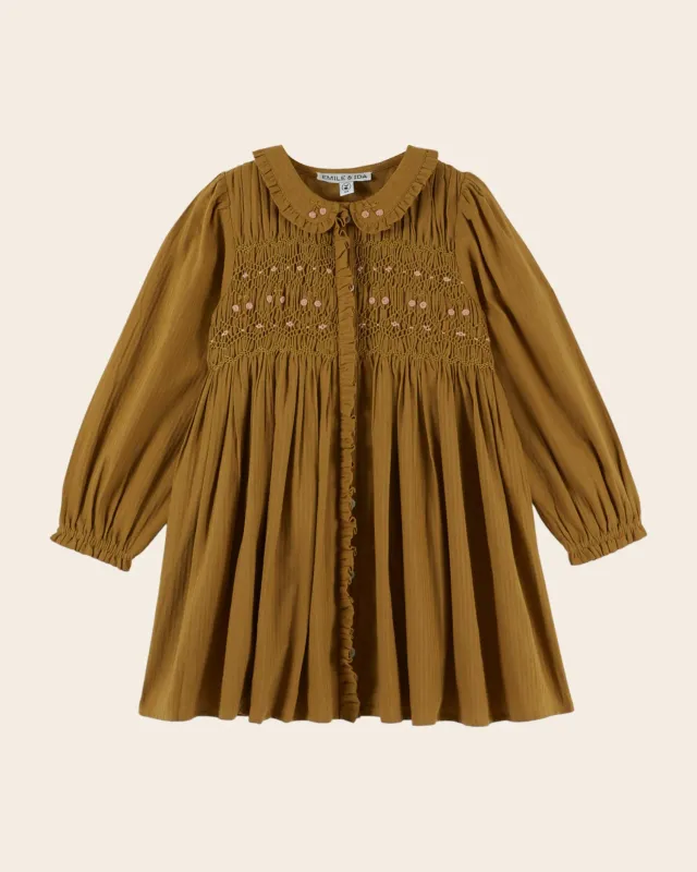 Emile et Ida Artichaut kjole oliven smock