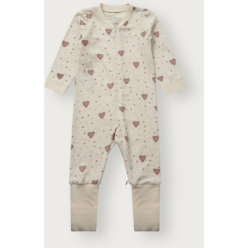 Hust & Claire Manu Hearts Puff natdragt Off White