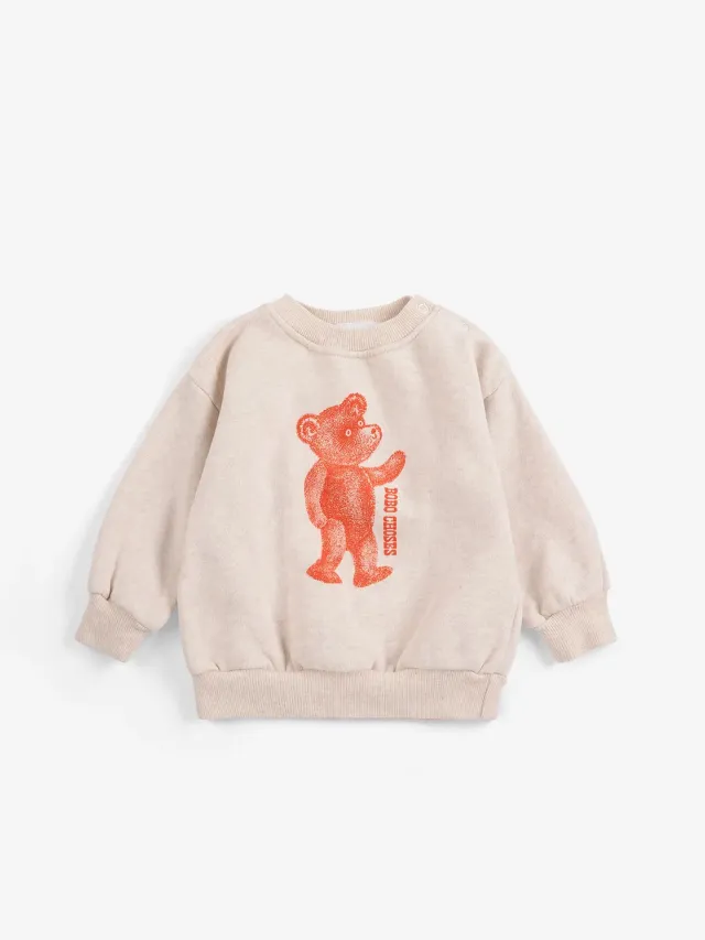 Bobo Choses Softpaw Monster sweatshirt offwhite bomuld