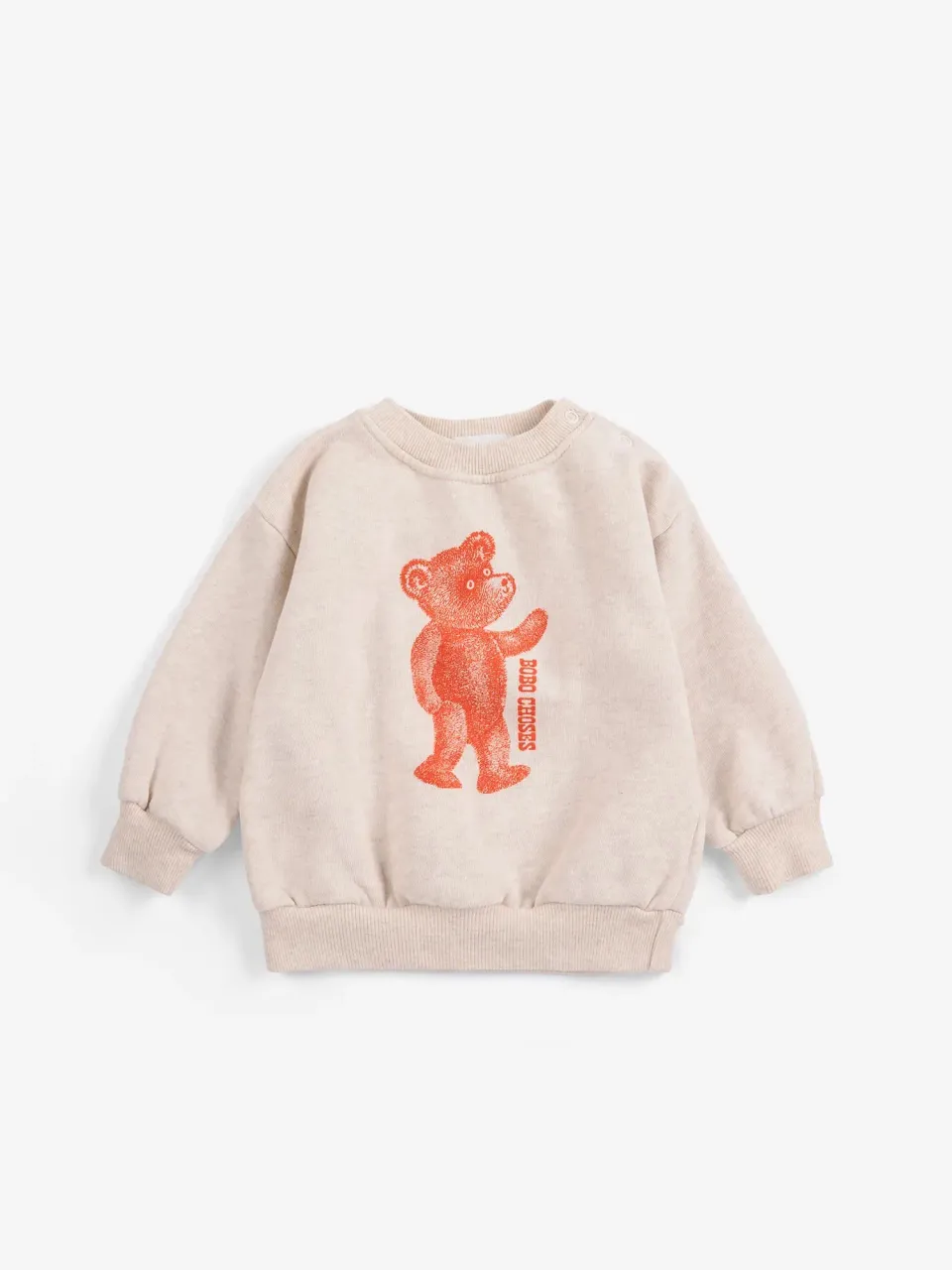 Bobo Choses Softpaw Monster sweatshirt offwhite bomuld