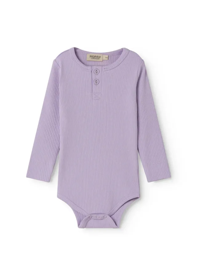 MarMar Body LS bodystocking Lilacs modal rib