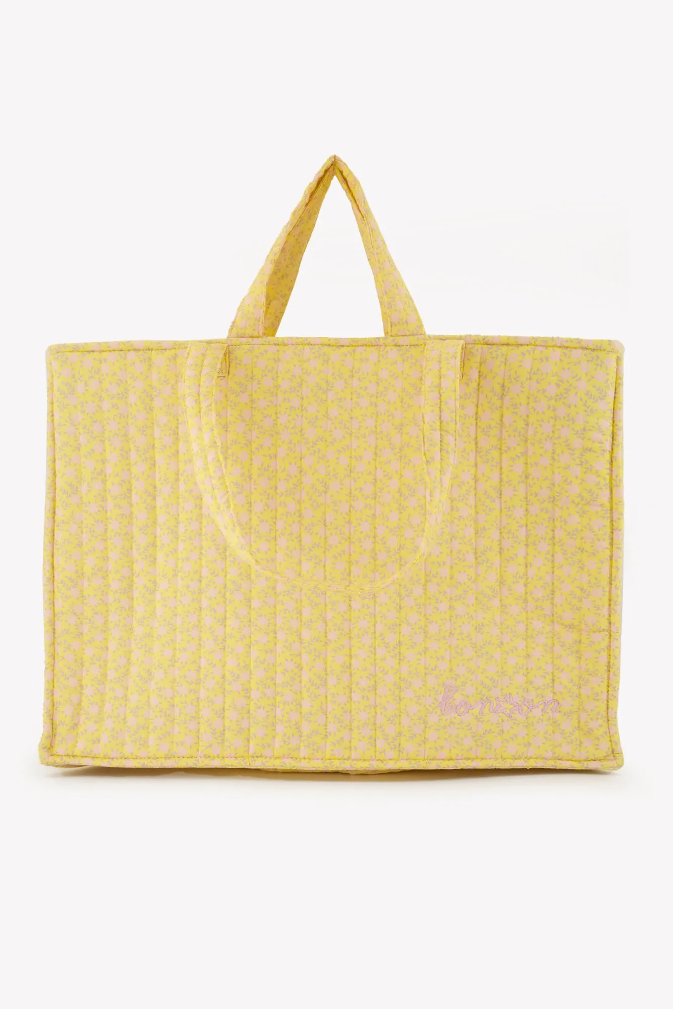 Bonton Mia Foulfleur mulepose gul bomuld