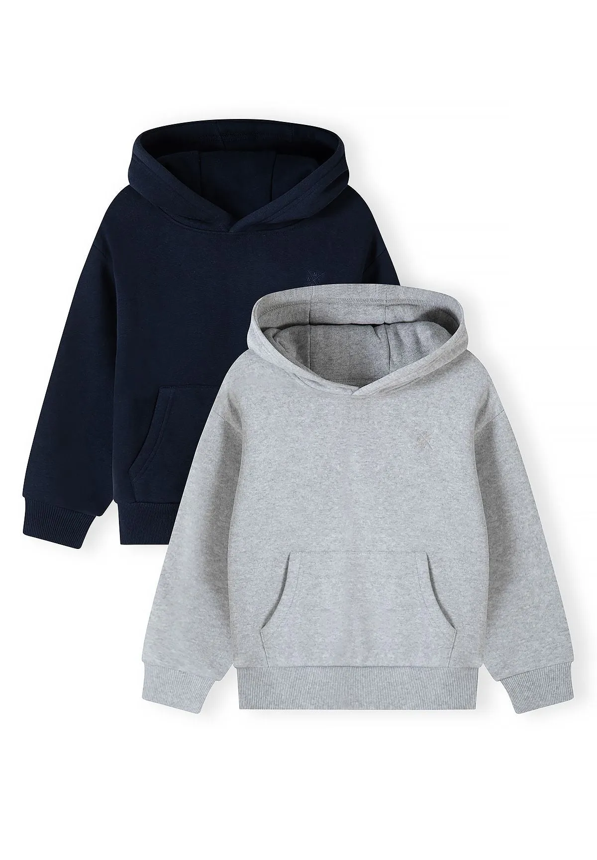 Minoti 45782 hoodie 2-pak navy broderi