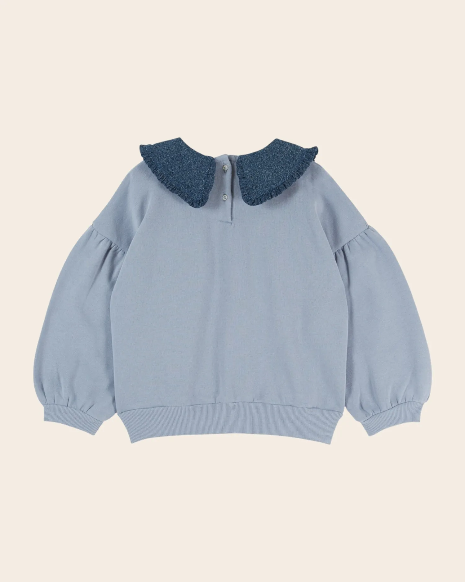 Emile et Ida Col Denim sweatshirt blå bio