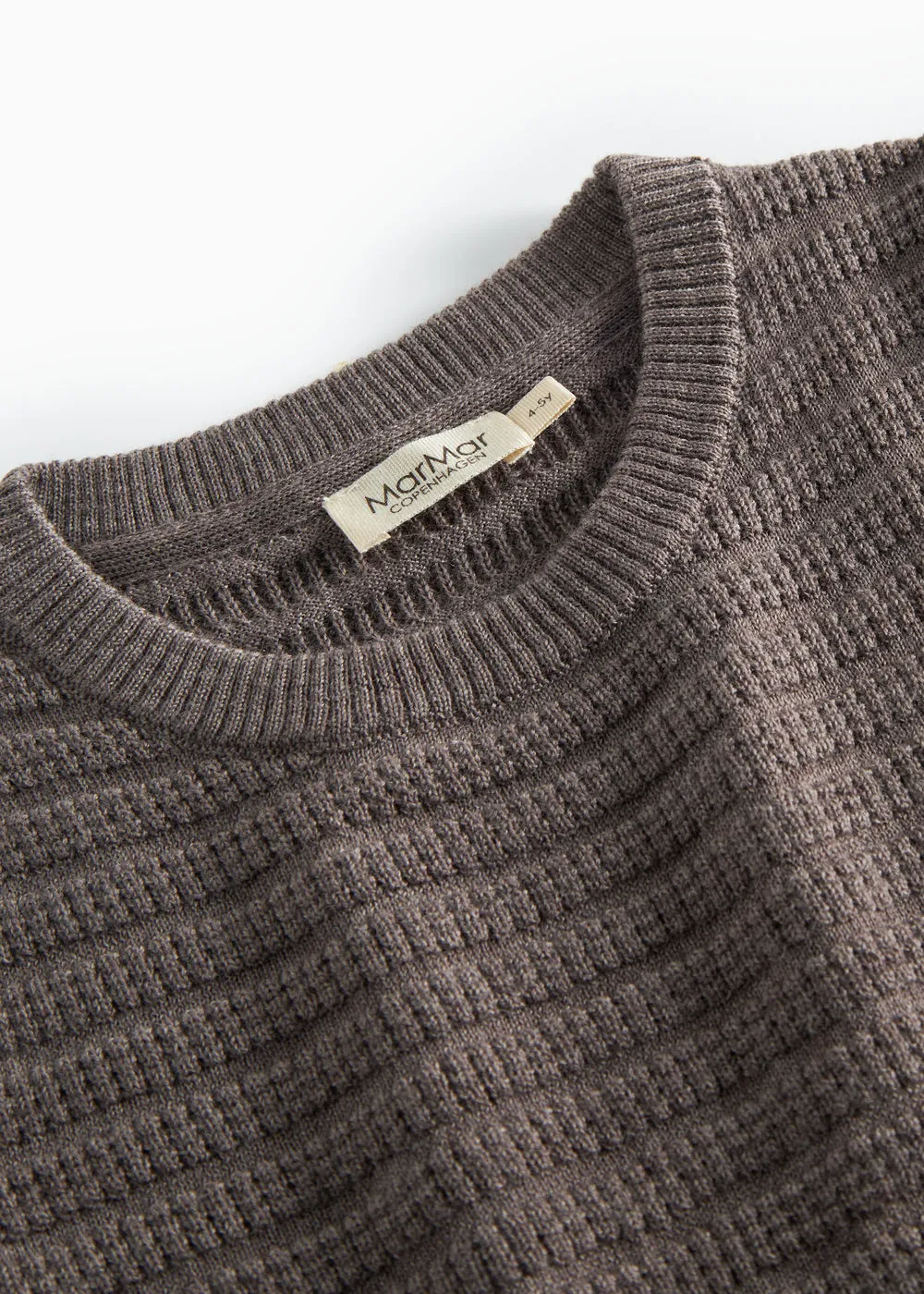 MarMar Tano striktrøje Dusty Brown Mel. merino