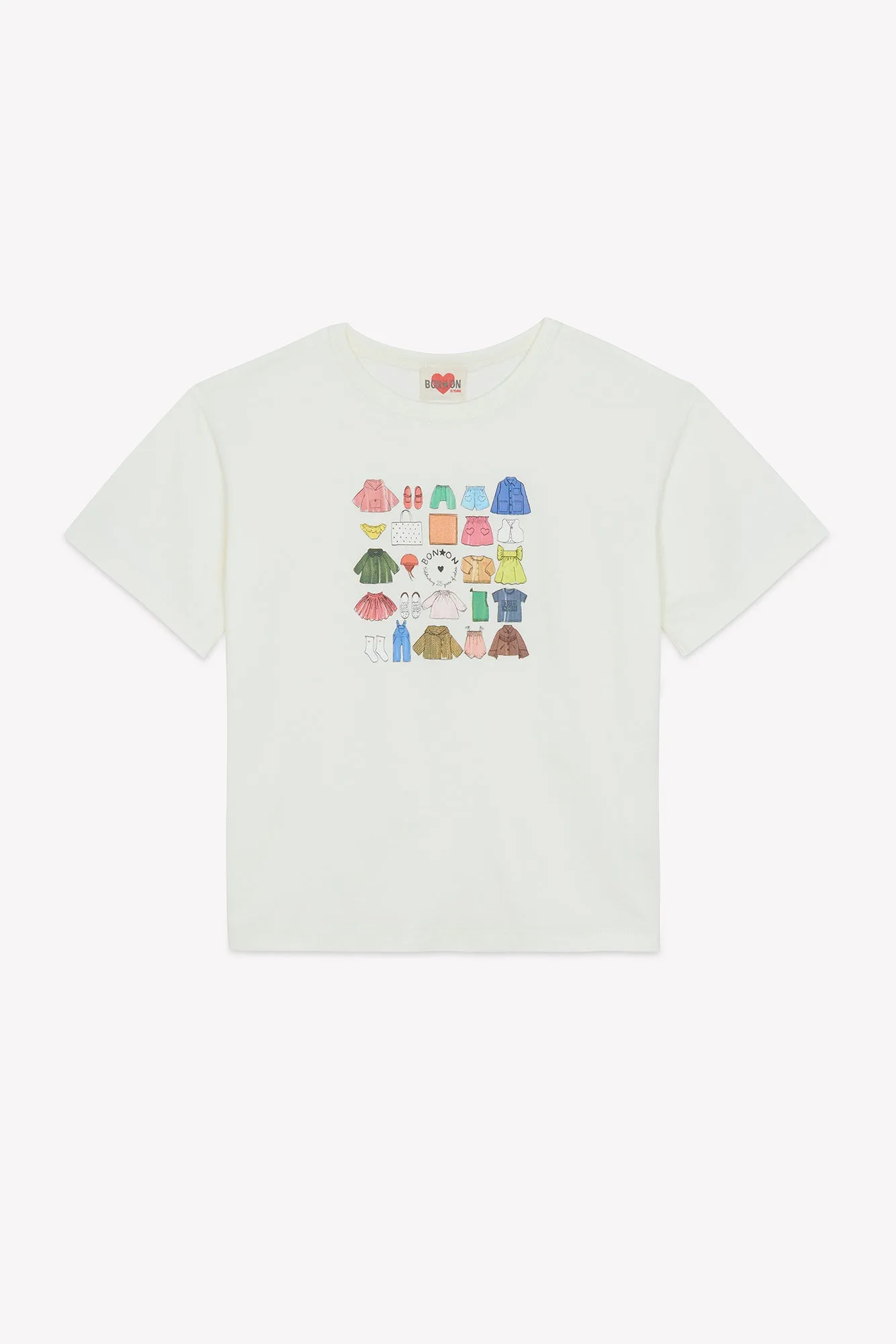 Bonton Livo T-shirt milk bomuld med print