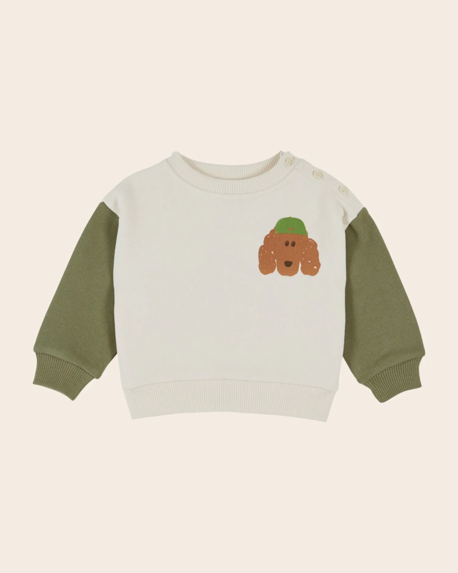 Emile et Ida Chien sweatshirt tofarvet bomuld