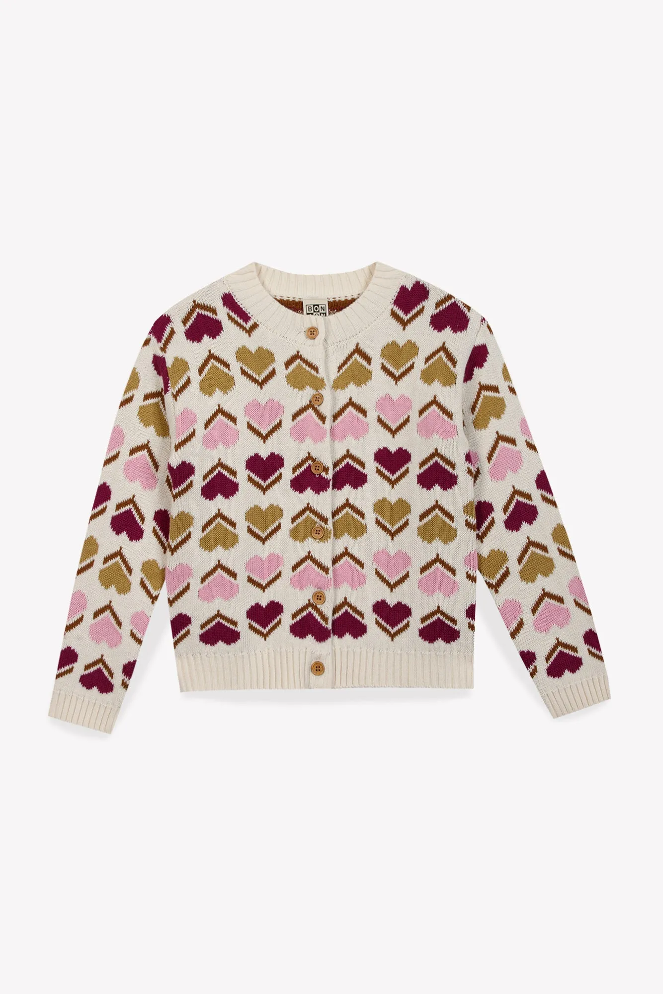 Bonton Maligne Milk cardigan hjerter