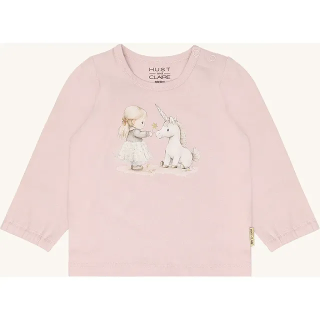 Hust & Claire HCAnna Friends bluse Hushed Pink enhjørning