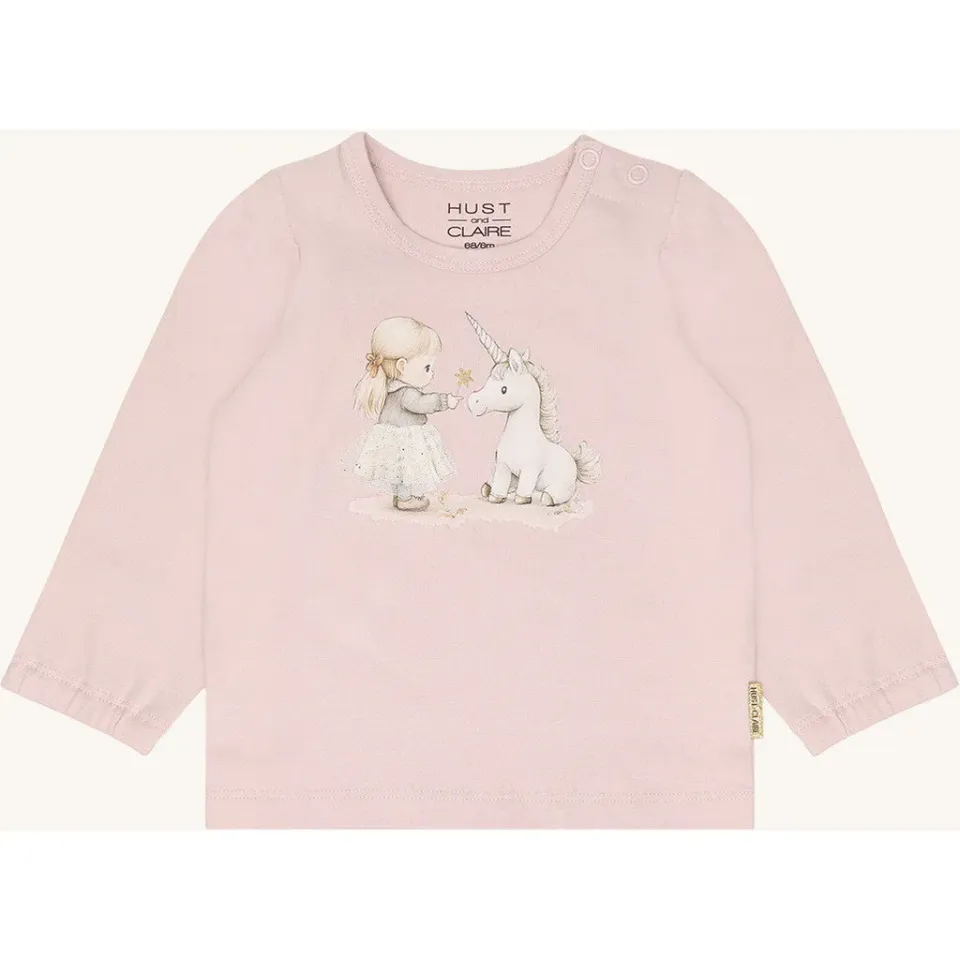 Hust & Claire HCAnna Friends bluse Hushed Pink enhjørning