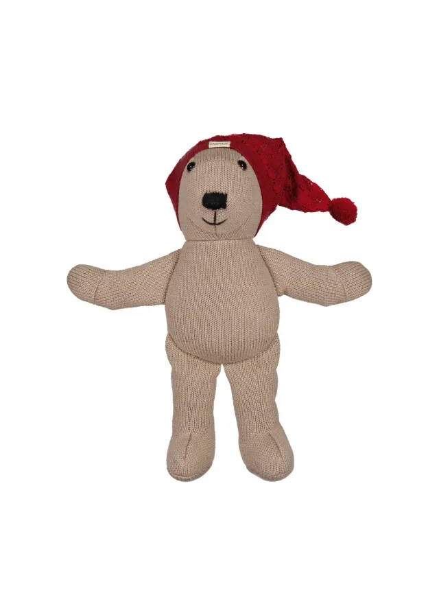 MarMar Alfen Teddy nissehue Hibiscus Red bamse