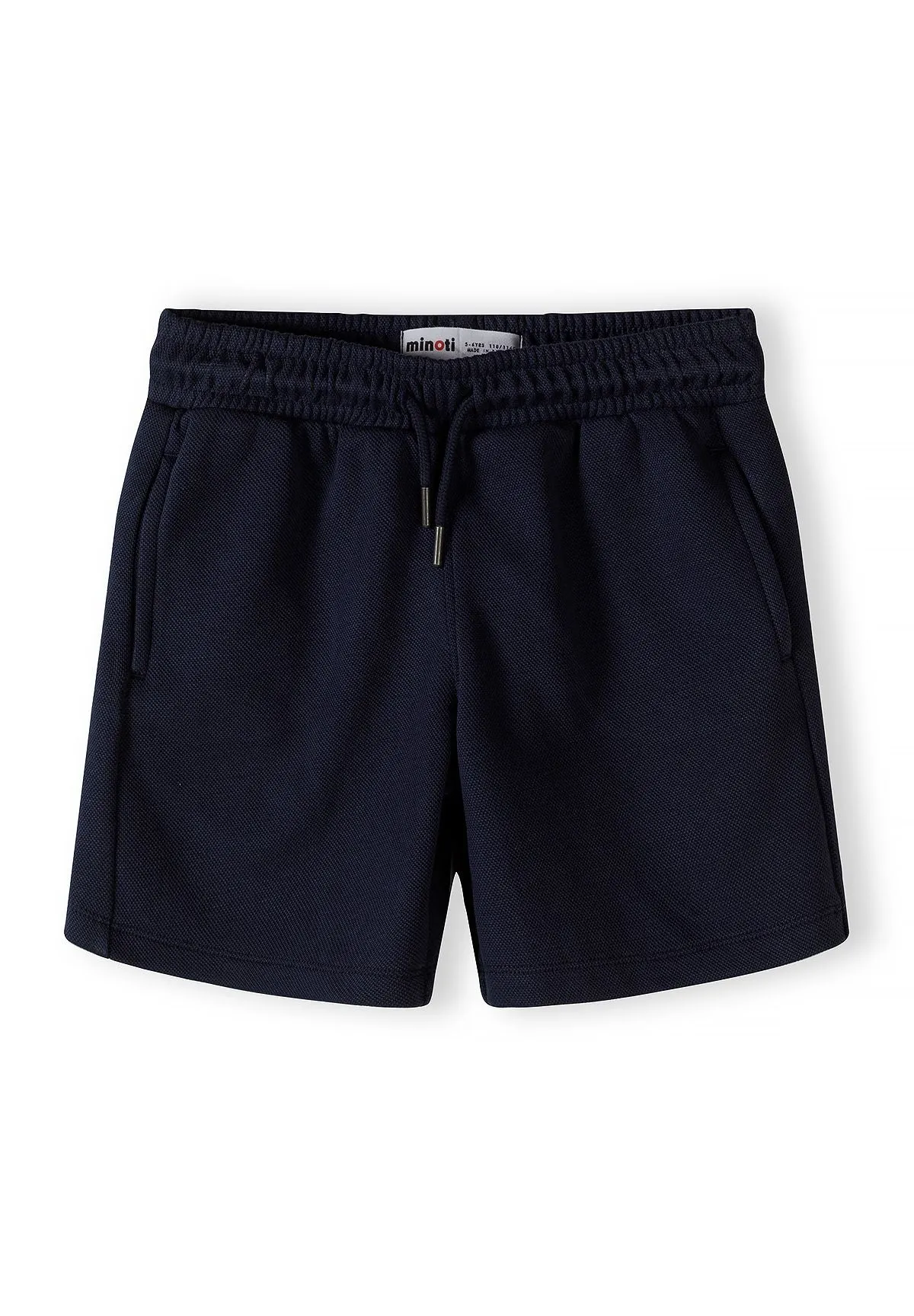 Minoti 44887 polo shorts sæt mørkeblå piqué
