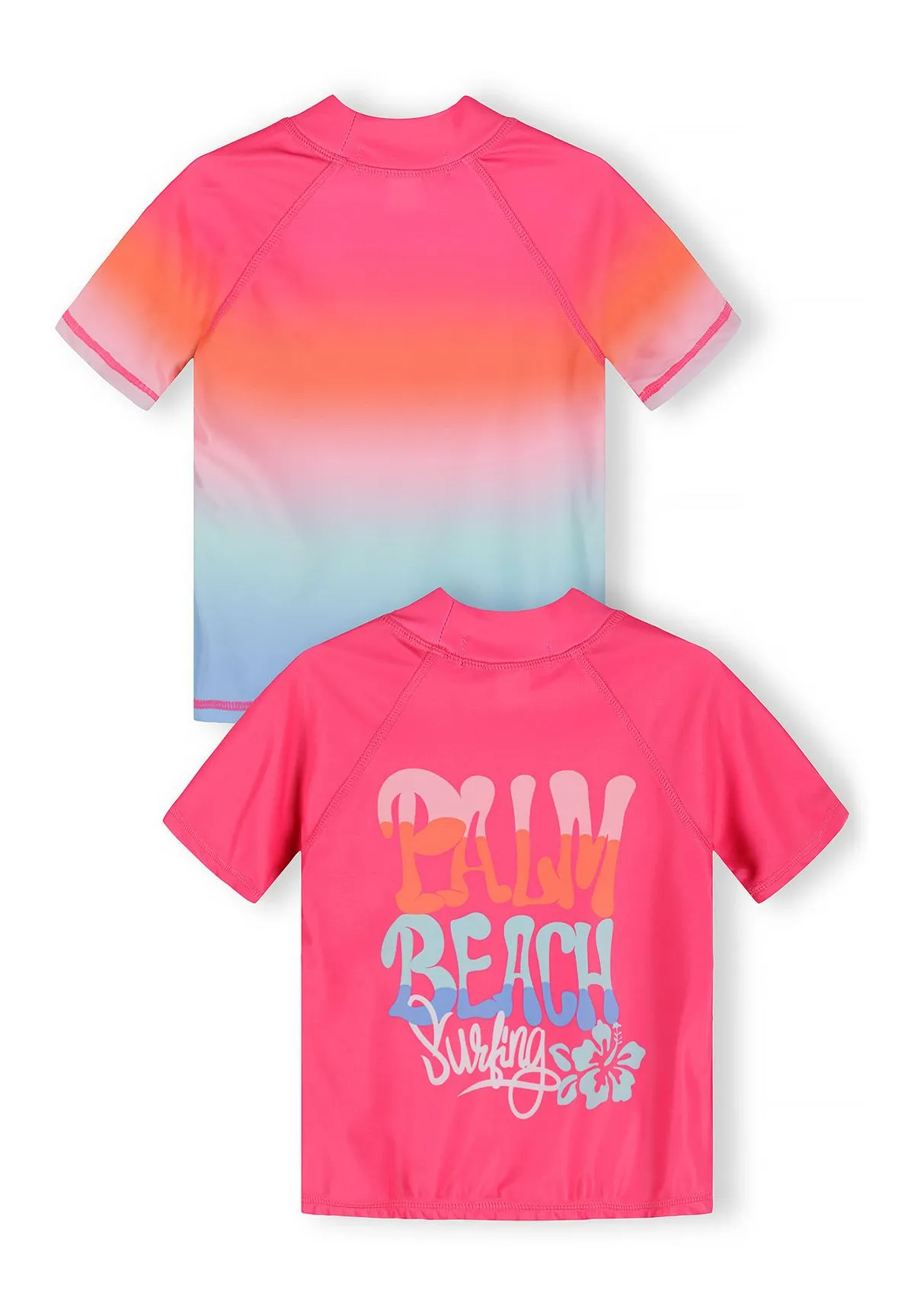 Minoti 44492 badeshirt 2-pak rosa til piger polyester