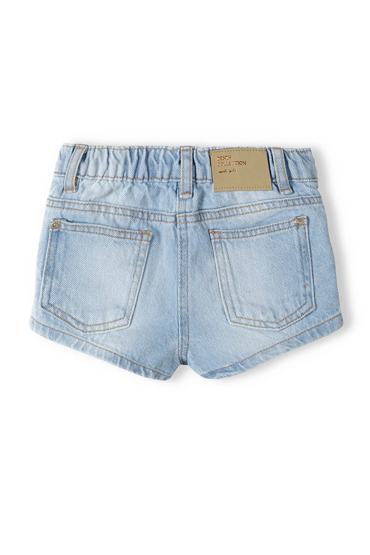 Minoti 38827 denimshorts til piger lyseblå opslag