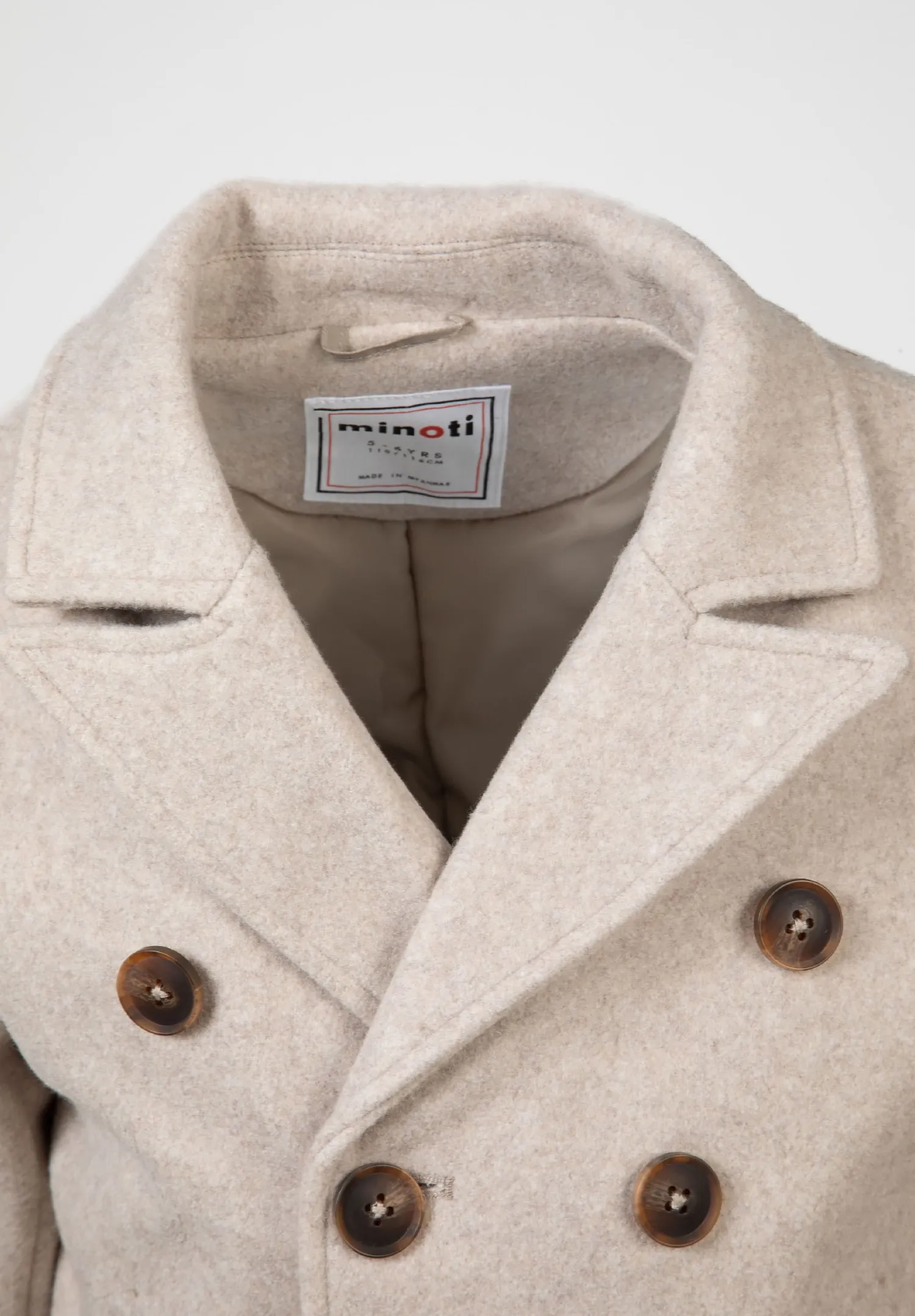 Minoti 43290 frakke sandbeige drenge