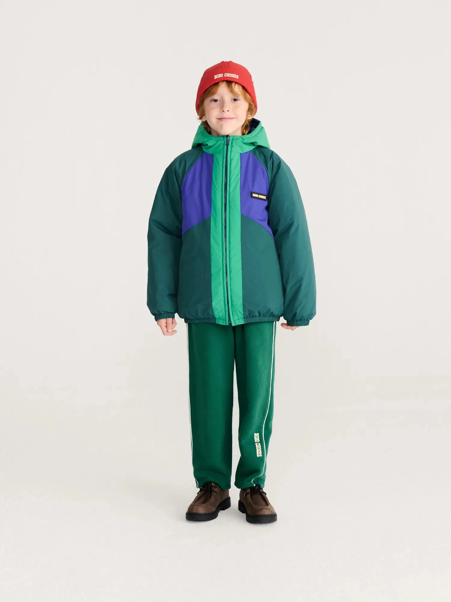 Bobo Choses Almost Moiré anorak navy 2-3Y vendbar