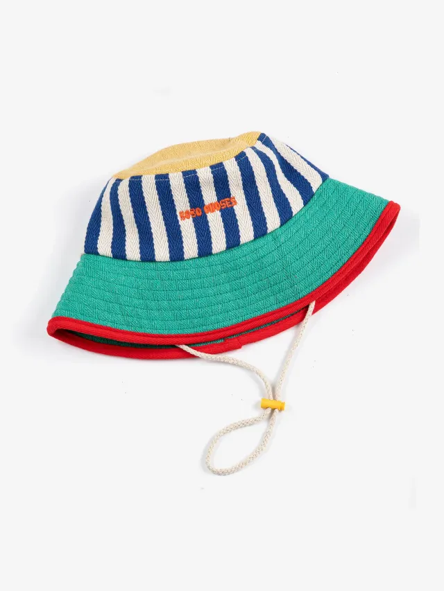 Bobo Choses Pickles stribet bøttehat Head52