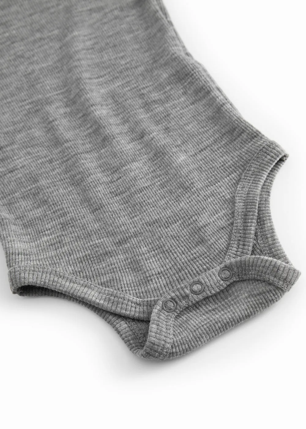 MarMar Bense bodystocking Grey Melange uld rib