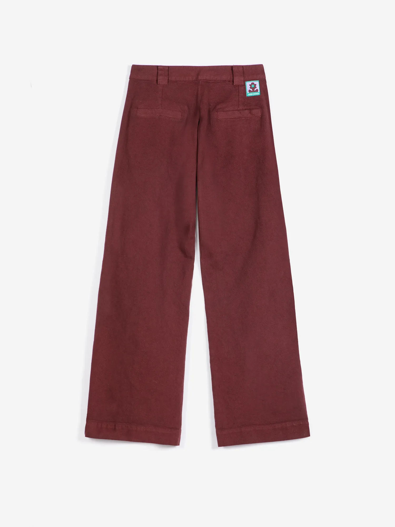 Bobo Choses Pleated Twill Wide-Leg Pants bukser brun bomuld