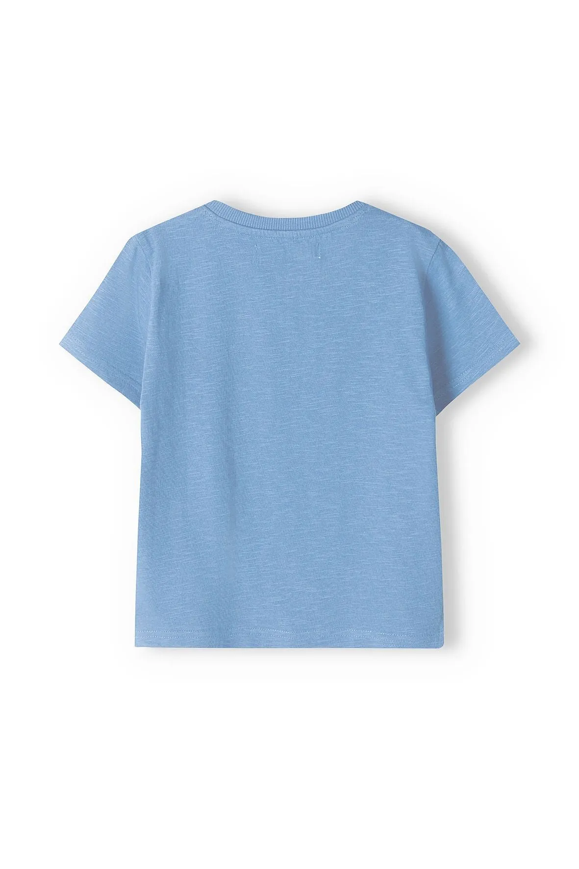 Minoti 38367 henley t-shirt lyseblå bomuld