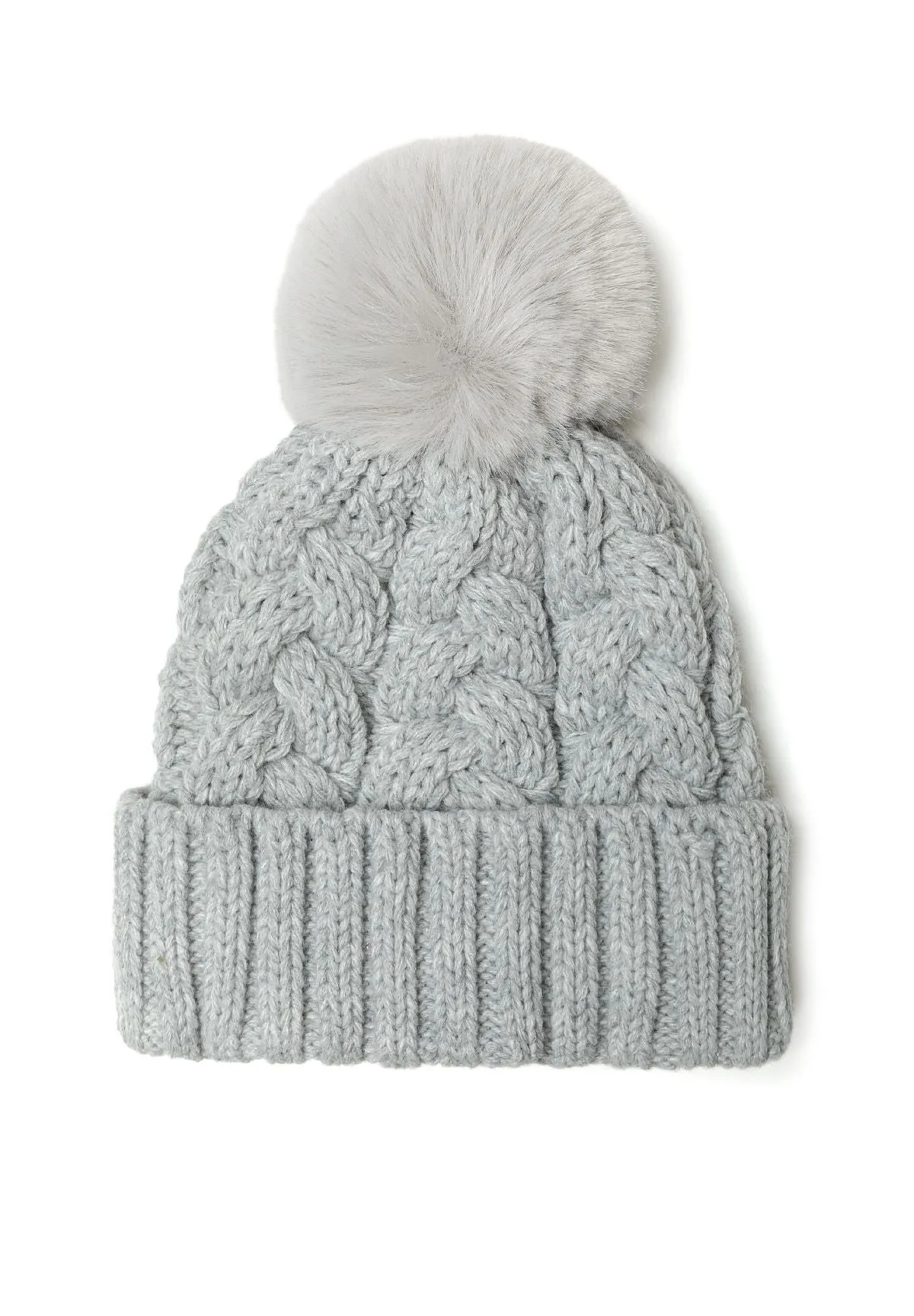 Minoti 41614 strikhue graa piger pompom