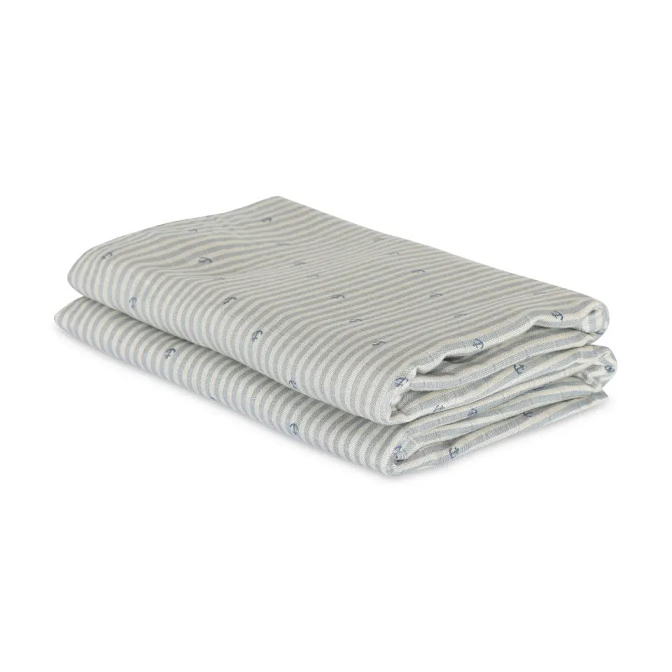 nuuroo Josefine stofble 2-pak 60x60 cm bambus Stripe anchor