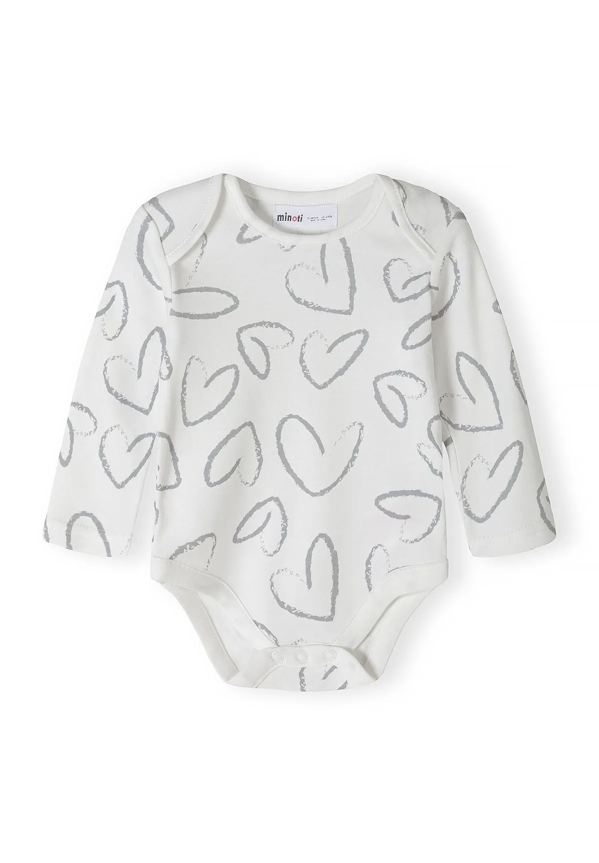 Minoti body 5-pak langaermet print bomuld