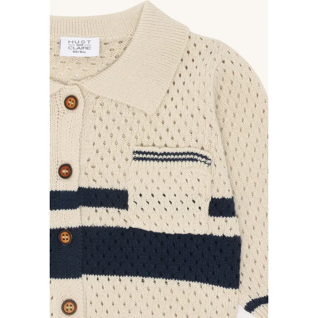 Hust & Claire Charli cardigan sandshell økologisk