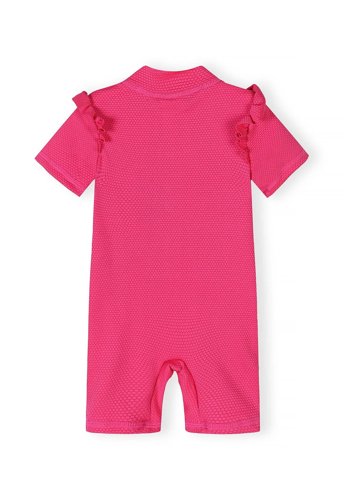 Minoti svømmedragt pink flæse polyester