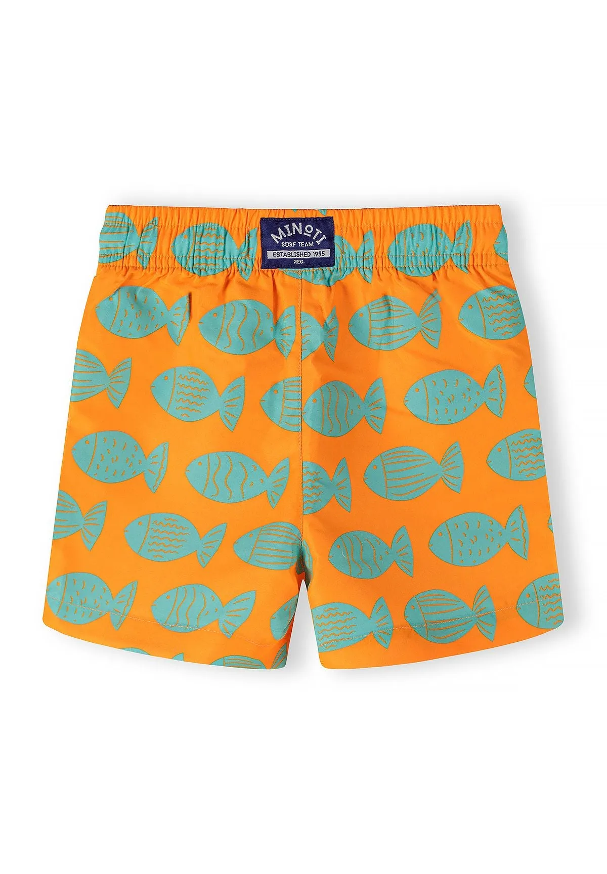 Minoti 44506 badeshorts orange fisk 2-pak