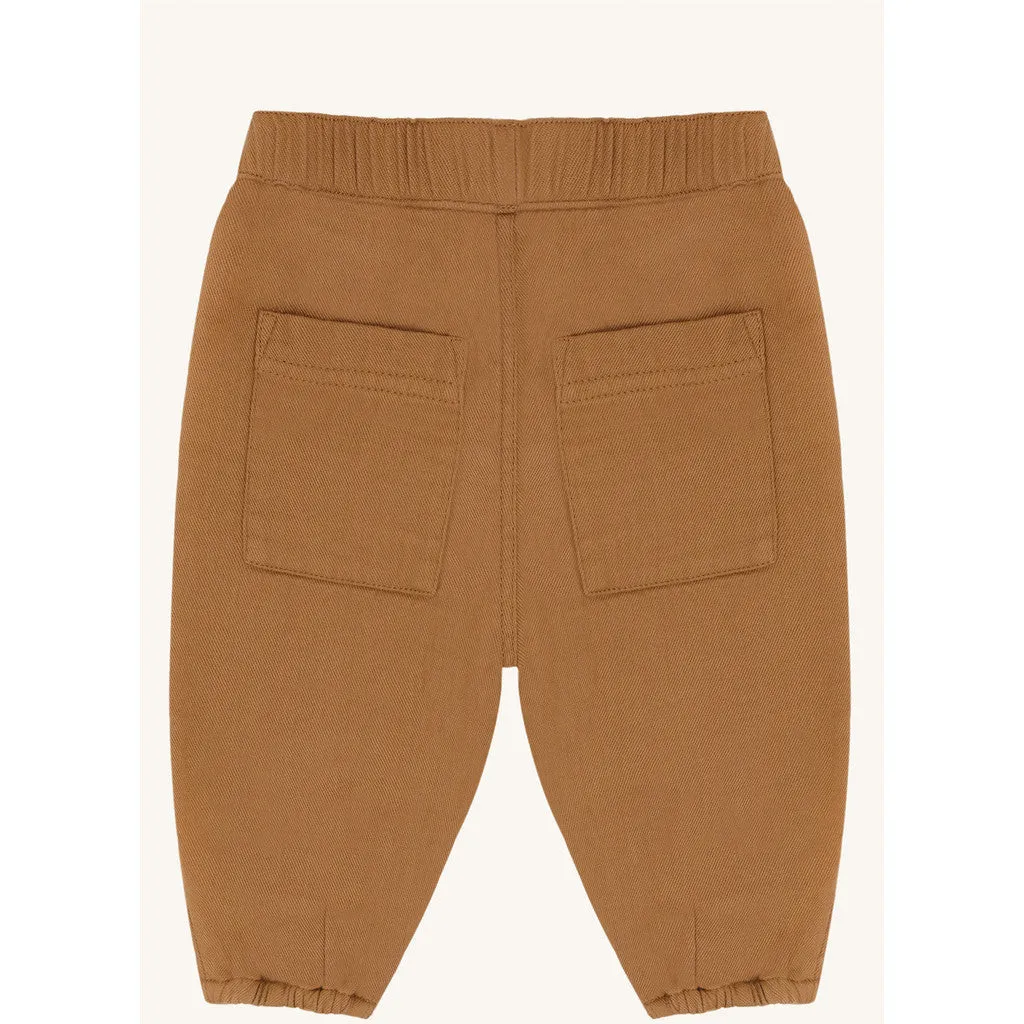 Hust & Claire Tue Twill bukser chipmunk bomuld