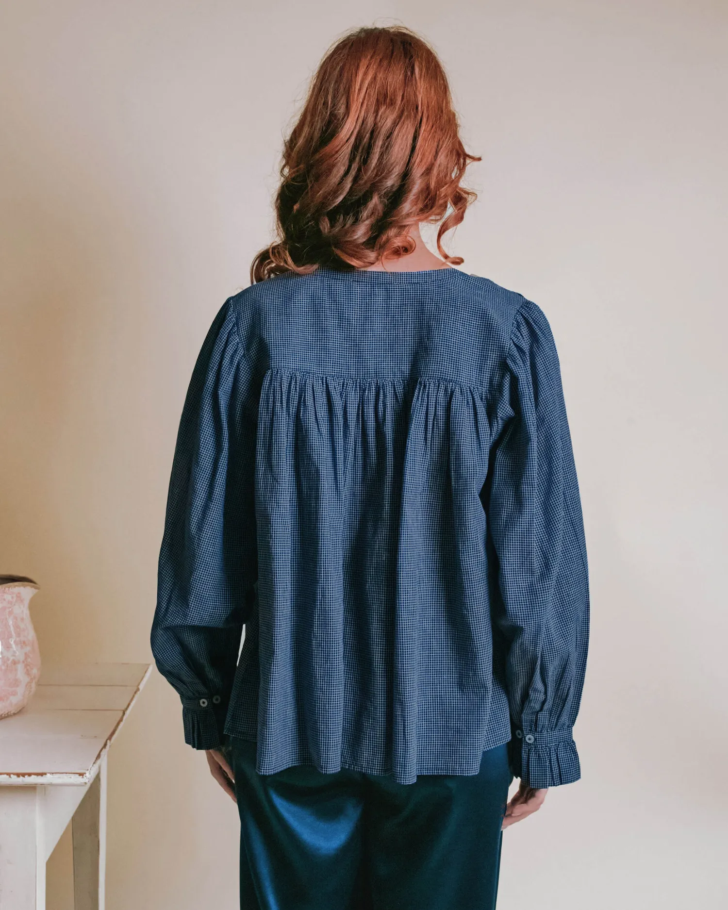Emile et Ida Edounia Helsinki blouse marine ternet