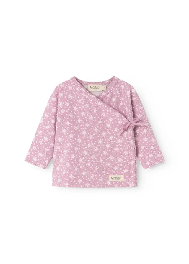 MarMar Copenhagen Tut Wrap LS bluse Lit de Rose modal
