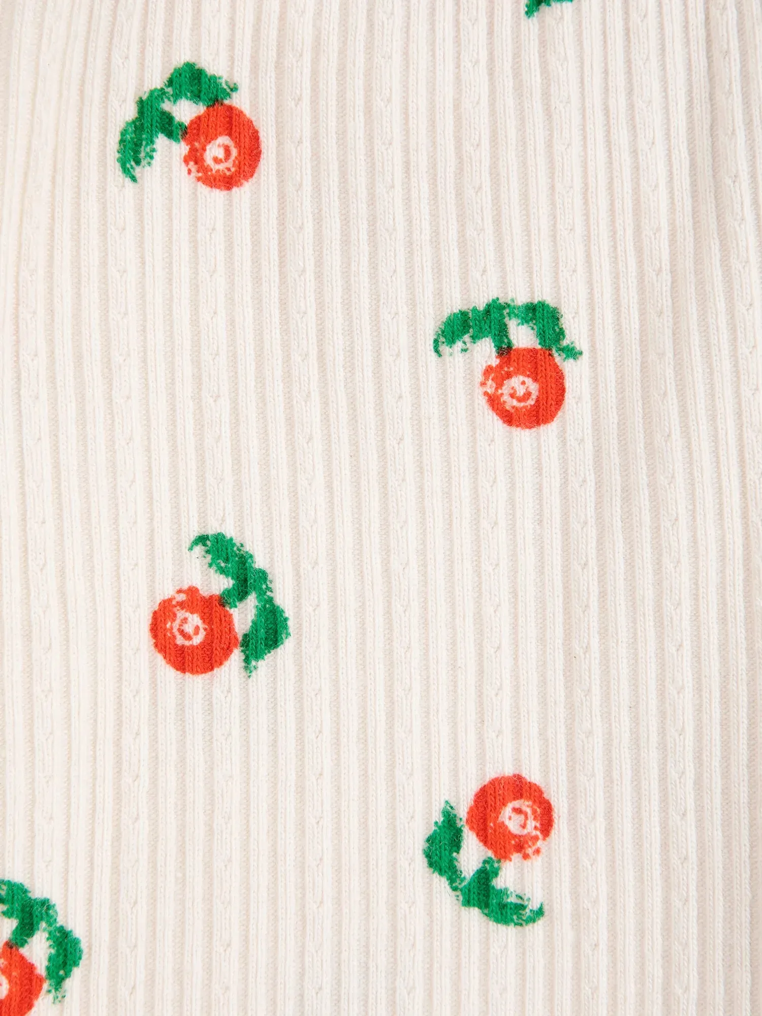 Bobo Choses Stamp Bloom leggings offwhite økologisk