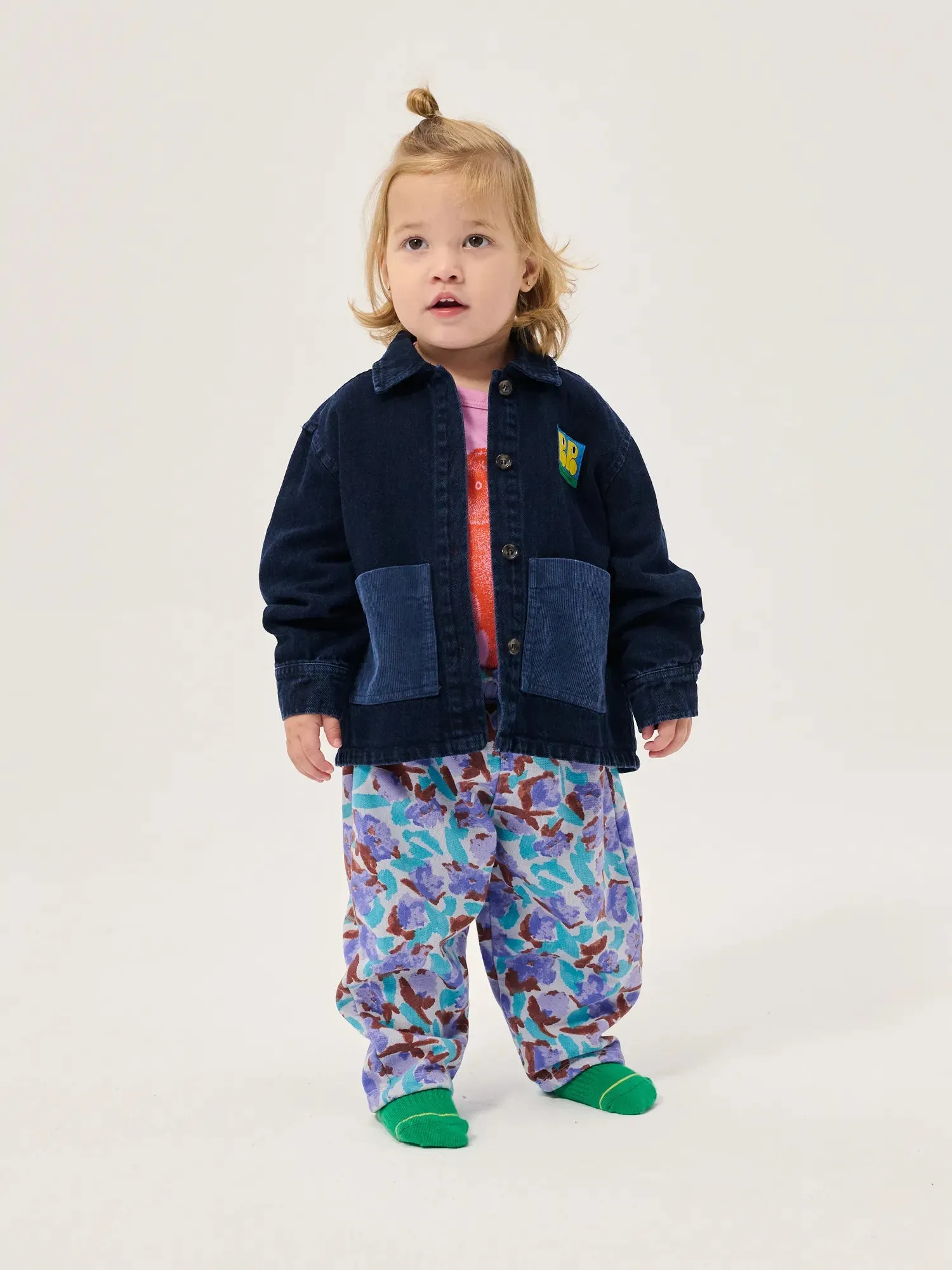 Booo Bo Choses Tag denimskjorte midnatsblå baby