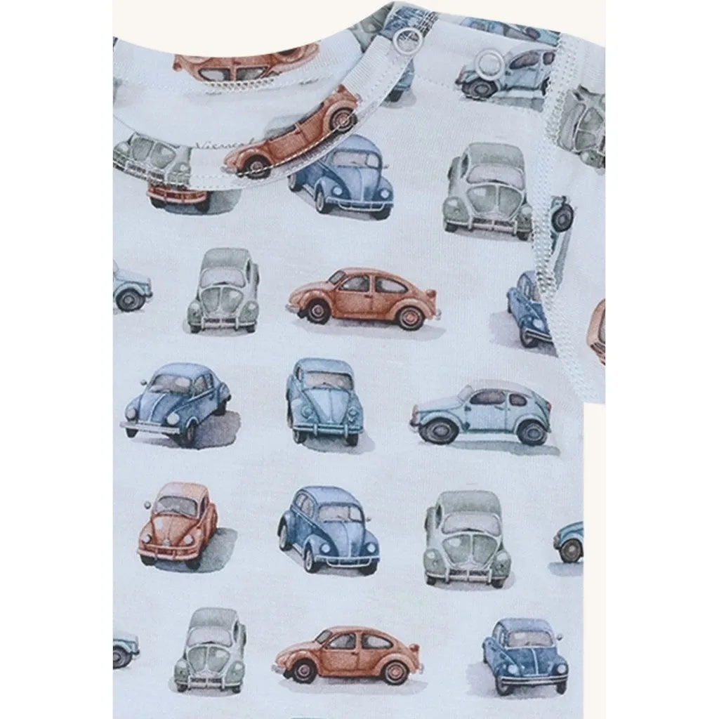 Hust & Claire Buller Retro Cars body Water bambus kortærmet