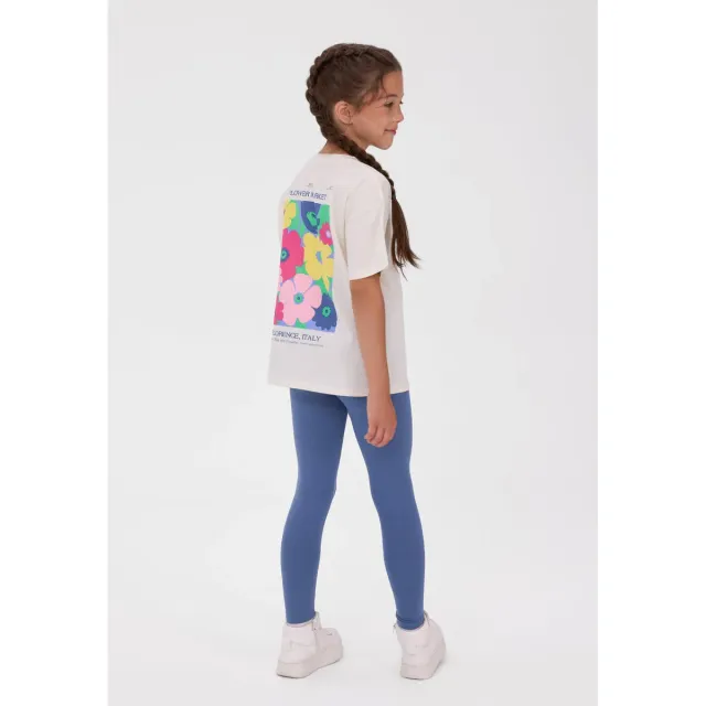 Minoti 44851 leggingsæt til piger creme bomuld 4 dele