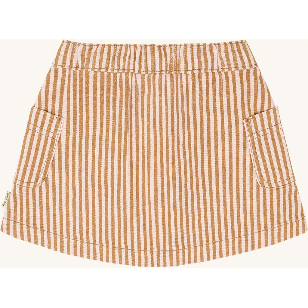 Hust & Claire Nanna Stripe nederdel Chipmunk stribet