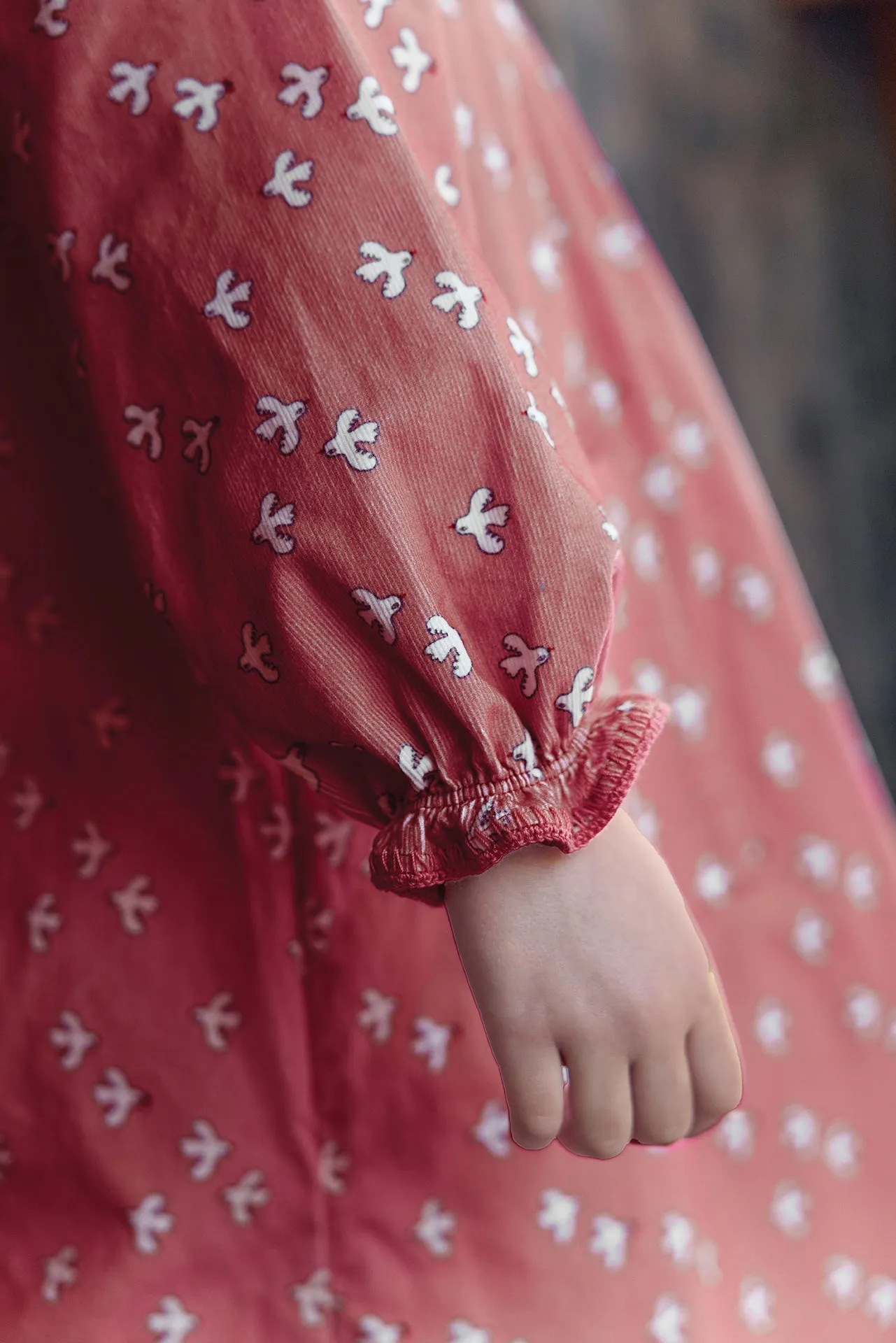 Bonton Dahlia kjole Little Birdy fugle rosa