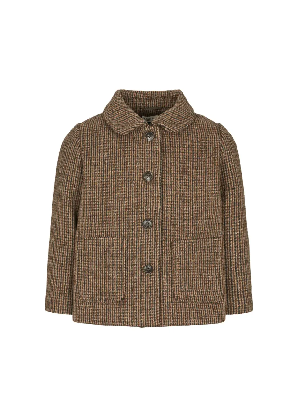 MarMar Oval Jacket uldfrakke Earthy Check ternet