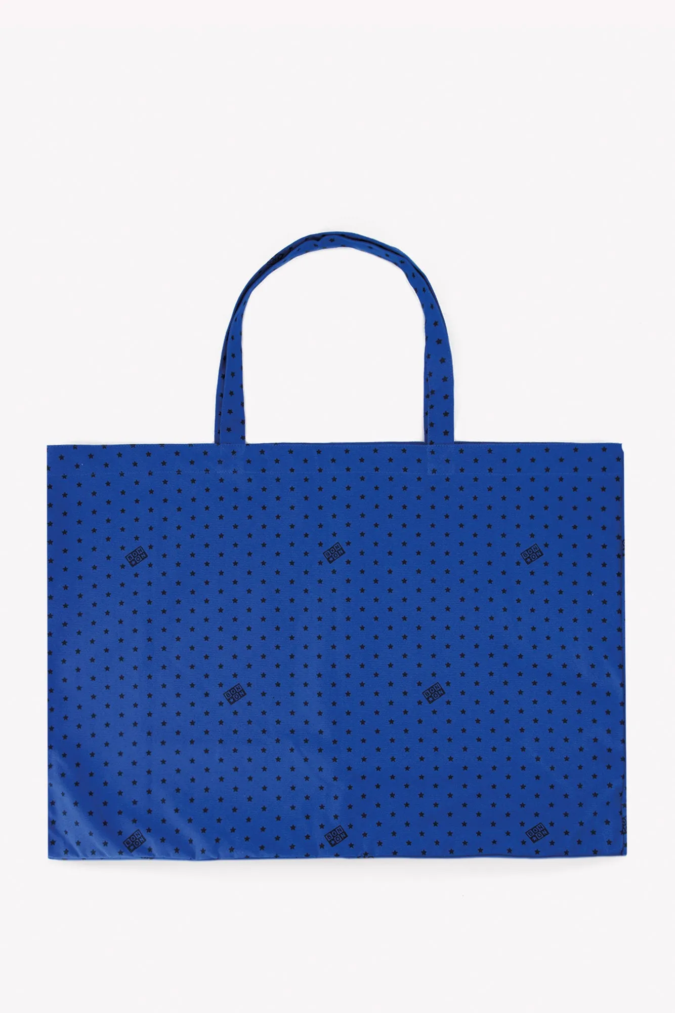Bonton Jo shopper stor blå vif stjernet
