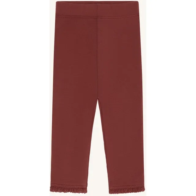 Hust & Claire Lisa Brushed leggings New Maroon bomuld