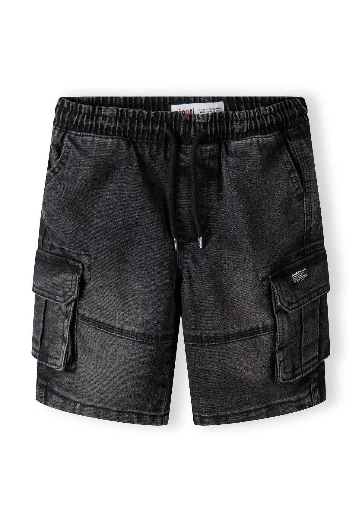 Minoti 42385 cargos shorts sort denim drenge