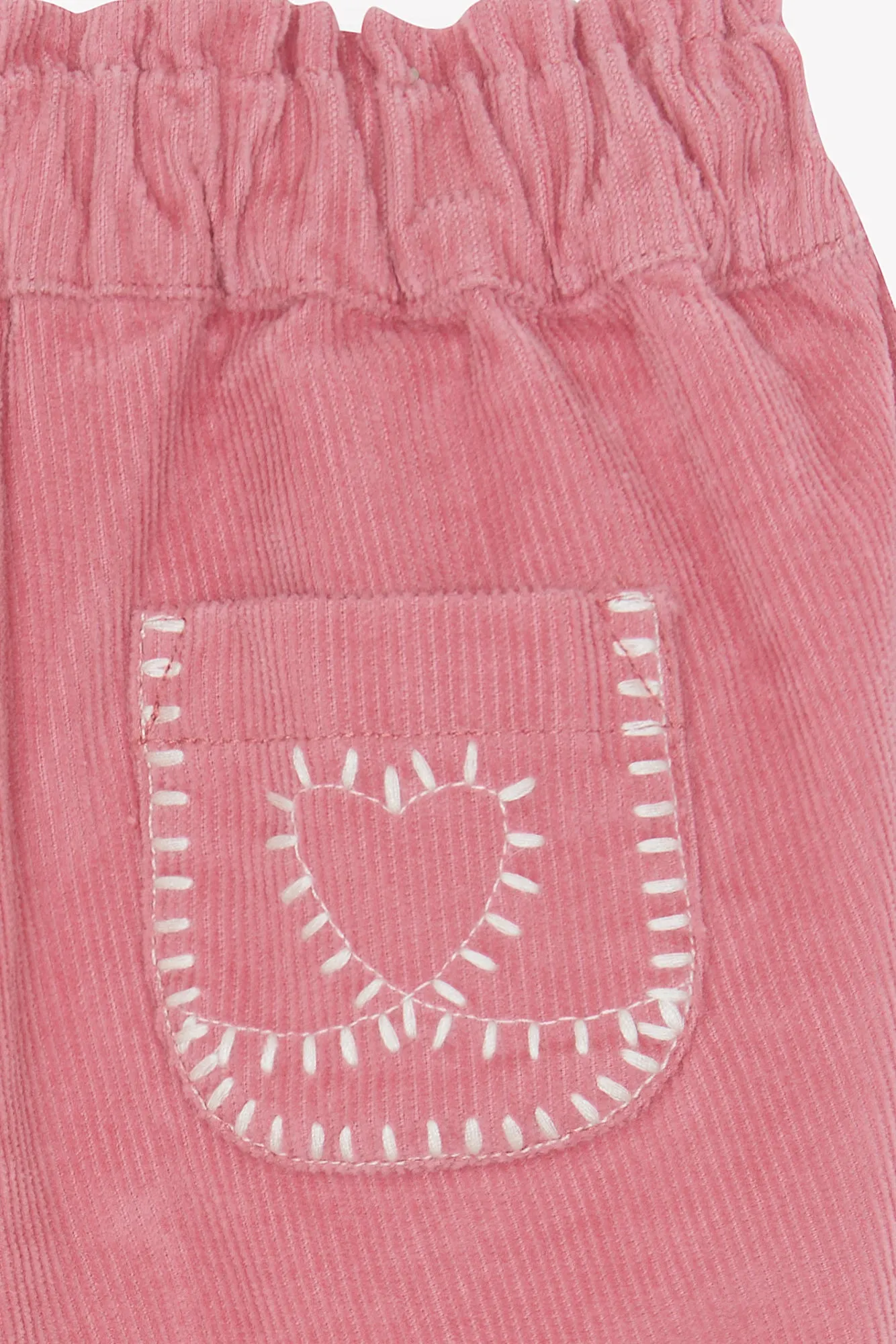 Bonton Biscotte Pinkyee bukser rosa fløjl 2A