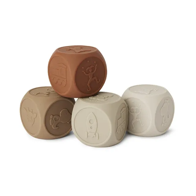 nuuroo Sana terninger 4-pak Brown silikone