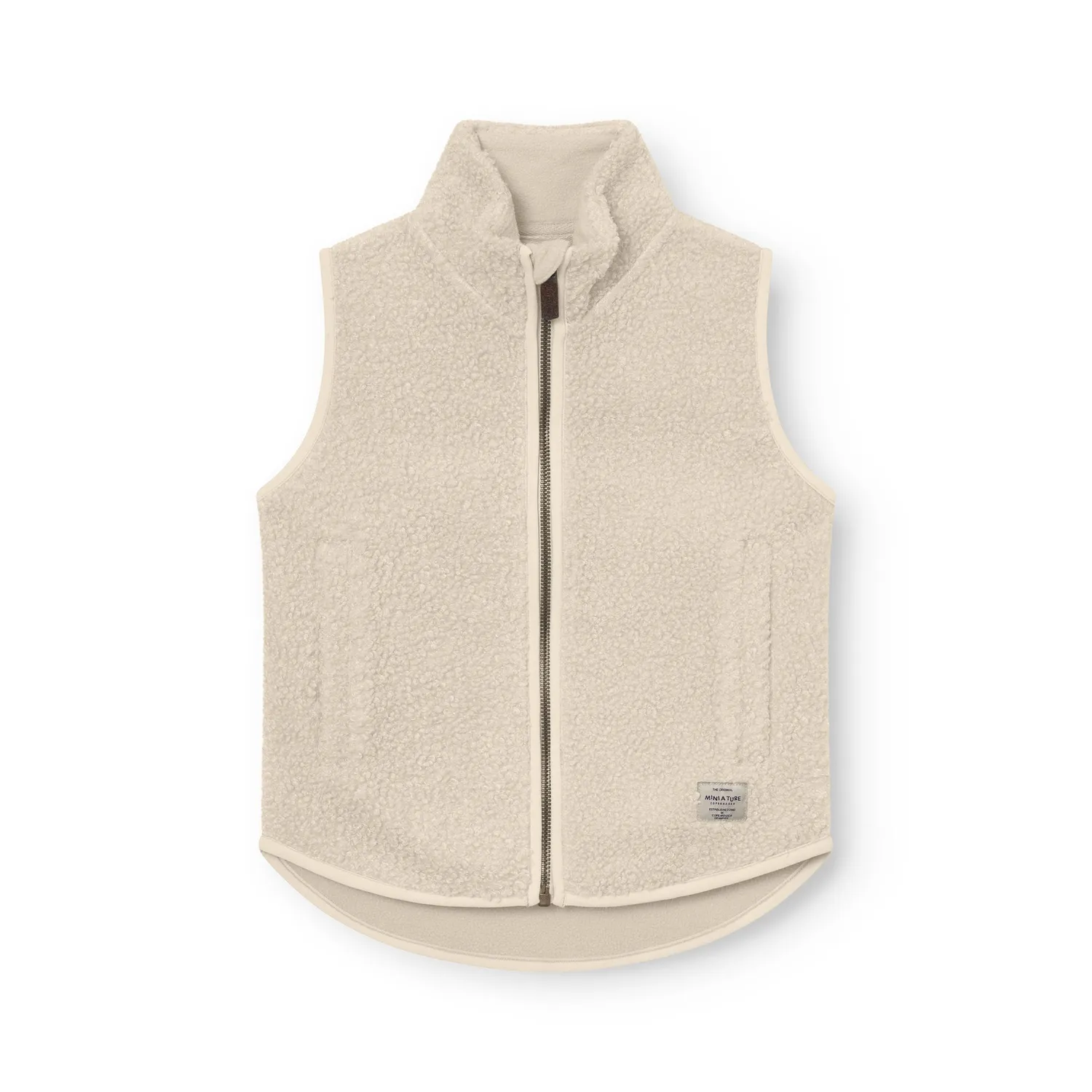 MINI A TURE Matbattal vest Angora cream let mellemlag