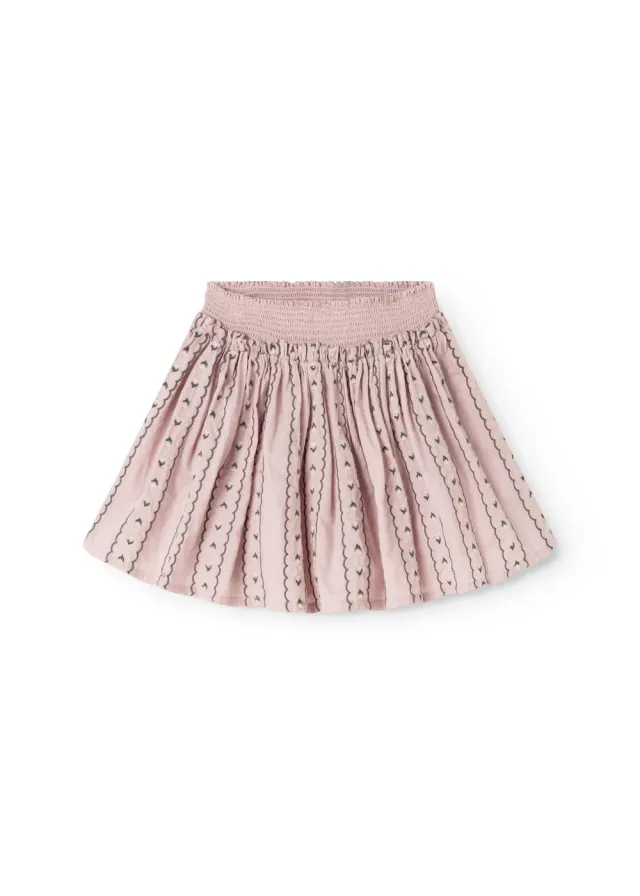 MarMar Seline nederdel Dusty Purple Bloom broderi